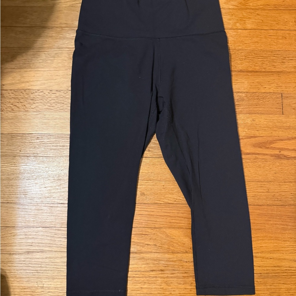 Calia Womens Black Stretch Waist capri leggings
